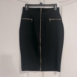 Jennifer Lopez Zipper Front Pencil Skirt 🖤💛